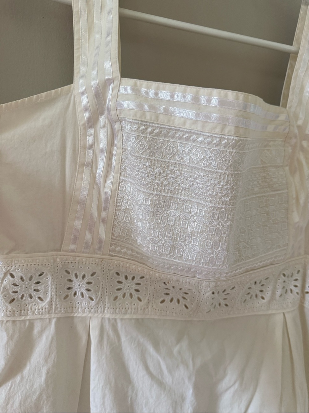 Vintage White Cotton Dress - Picture 3 of 7